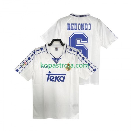 Billiga Fotbollströjor Real Madrid REDONDO 6 Retro Hemma tröja 1996 1997 Kortärmad